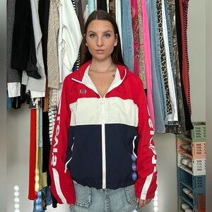 Levi’s Red White Blue Colorblock Windbreaker – Size M